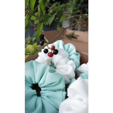 Scrunchies Linen cột tóc vải cuteee