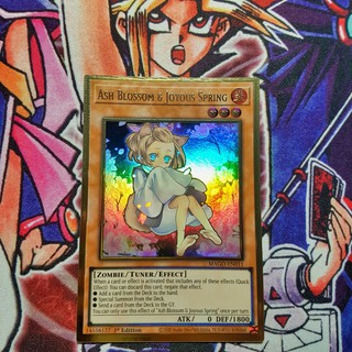 Thẻ bài Yugioh chính hãng | Ash Blossom & Joyous Spring | MAGO Premium Gold Rare