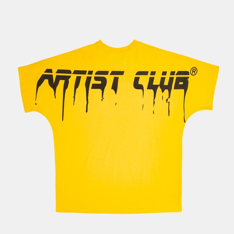 Áo Thun T-shirt Unisex Oversized Tay Ngắn Oversize Local Brand Artist Club OVERSIZED màu Vàng