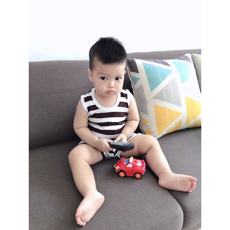 Bộ thun lạnh Minky Mom cho bé trai bé gái 10 mầu XHN590