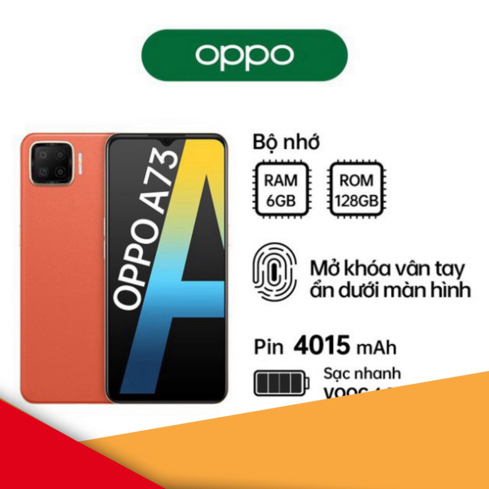 Điện Thoại OPPO A73 2020 (6GB/128GB) - Fullbox Nguyên Seal Chính Hãng OA73   - smartphone chất