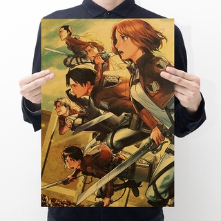 Poster Phim Attack on Titan 50.5 * 35cm