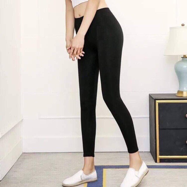 Quần legging lót lông nữ DOLOXI cạp cao nâng mông ôm chân GU629
