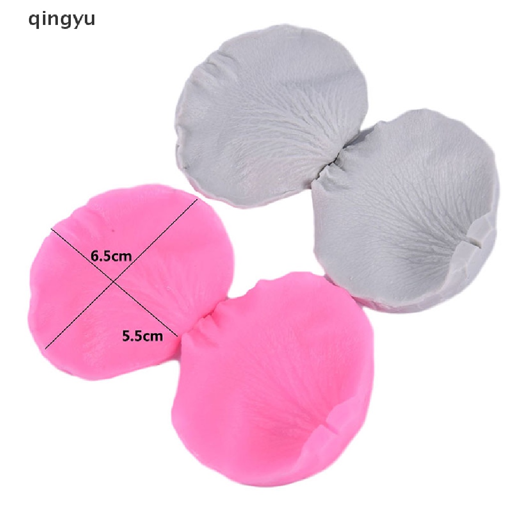Khuôn silicone tạo hình cánh hoa hồng trang trí bánh