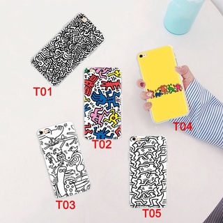 Ốp điện thoại mềm trong suốt in hình 151GT Keith Haring cho iPhone 12 Mini 11 Pro XS Max X XR