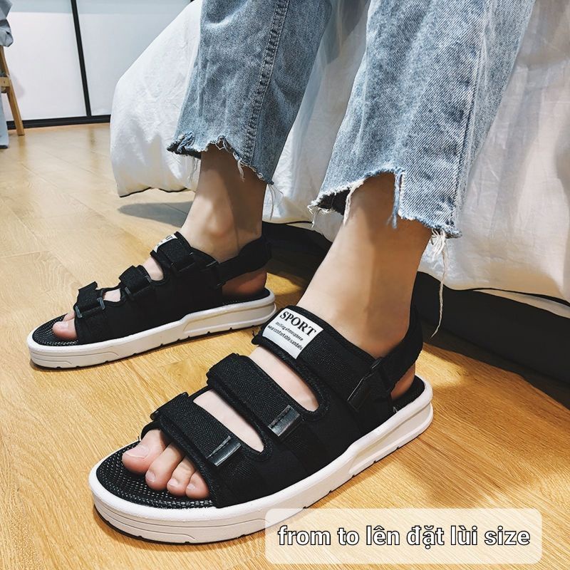 [Mã 12FASHIONSALE1 giảm 10K đơn từ 50K] Sandal Nam Nữ Học Sinh ULZANG 3 Quai Ngang - Quai Sau tháo Rời