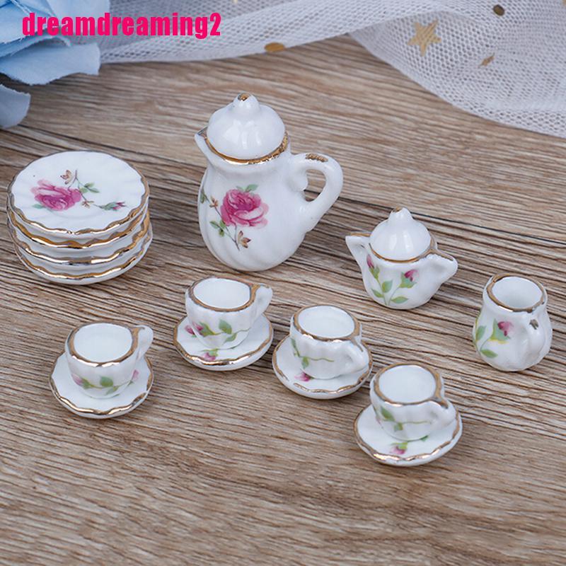 Bộ 15 Tách Trà Tỉ Lệ 1: 12 Trang Trí Nhà Búp Bê