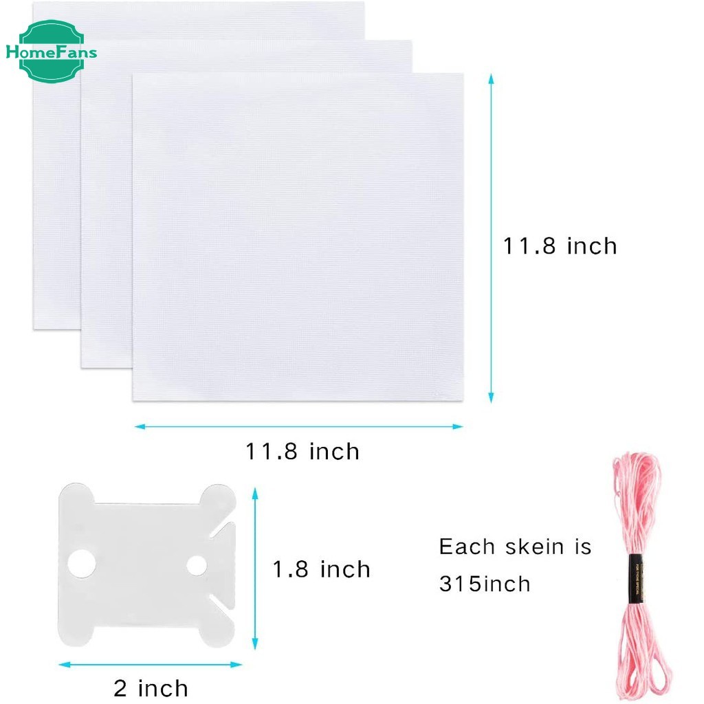 【HF Ưu Đãi Đặc Biệt】 50/100 Tép Chỉ Thêu Tranh Chữ Thập Nhiều Màu Sắc Bằng Cotton Trang Trí Nhà Cửa Diy