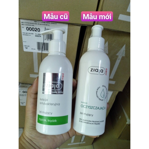 Sữa rửa mặt Ziaja med mẫu mới 2021