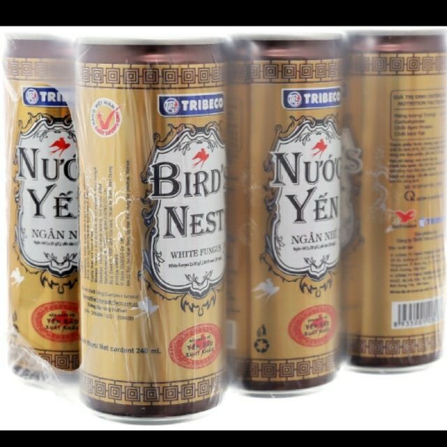 1 LỐC NƯỚC YẾN TRIBECO 6 LON * 240 ML