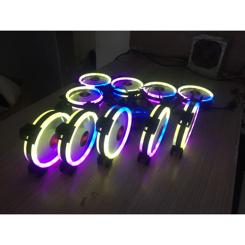 COMBO 5FAN LED RGB COOLMOON V2