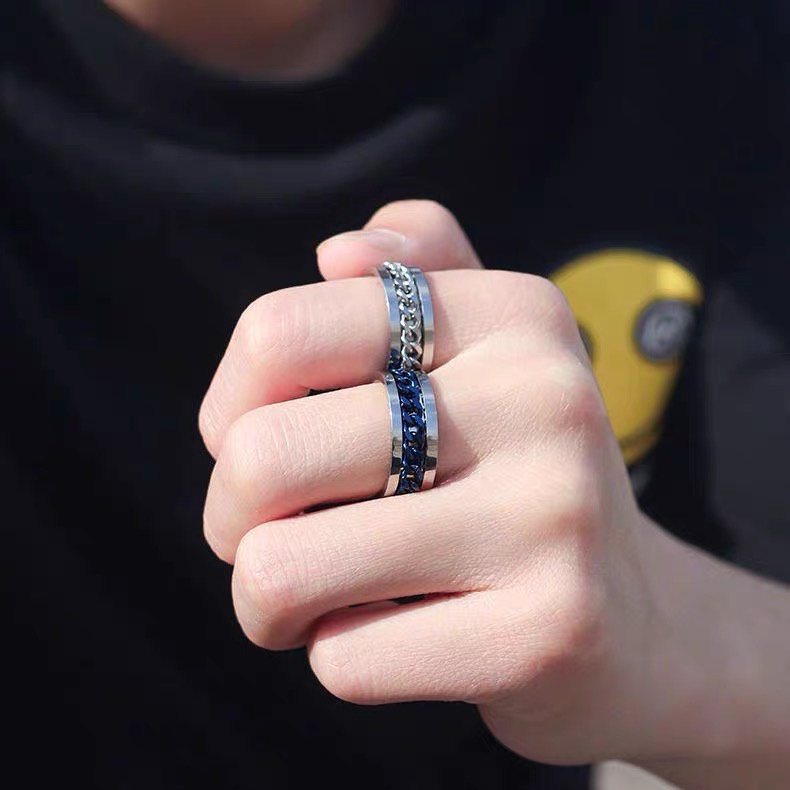 Tik Tok Nhẫn Mở Nắp Chai Bằng Thép Titan Không Phai Màu Đỏ