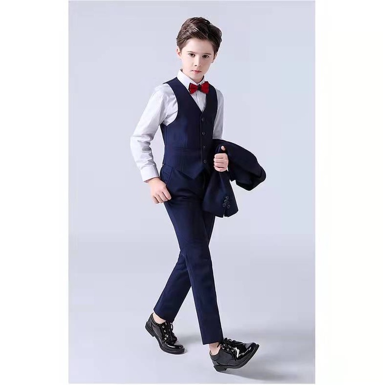 Set Đồ Vest 5 Món Lịch Lãm Cho Bé Trai