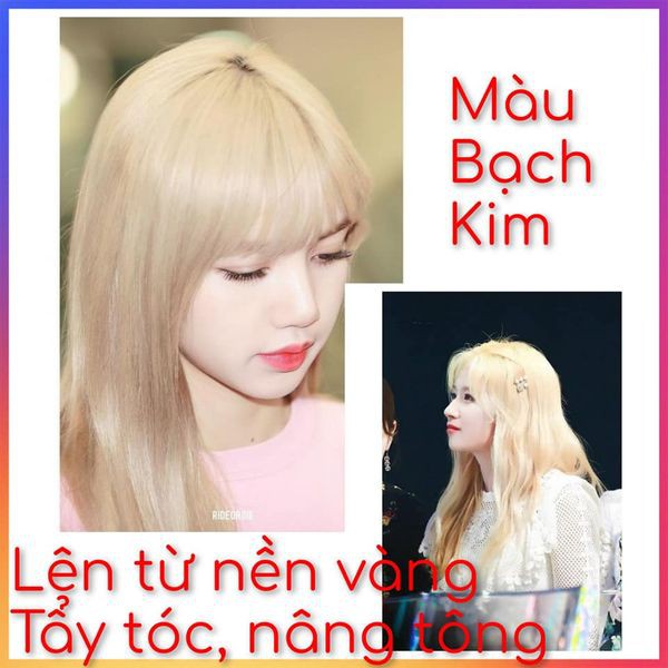 "THUỐC NHUỘM TÓC MÀU BẠCH KIM-Thuốc nhuộm tóc LAVOX 3D Nano Collagen siêu dưỡng+tặng kèm oxy trợ nhuộm và bao tay"