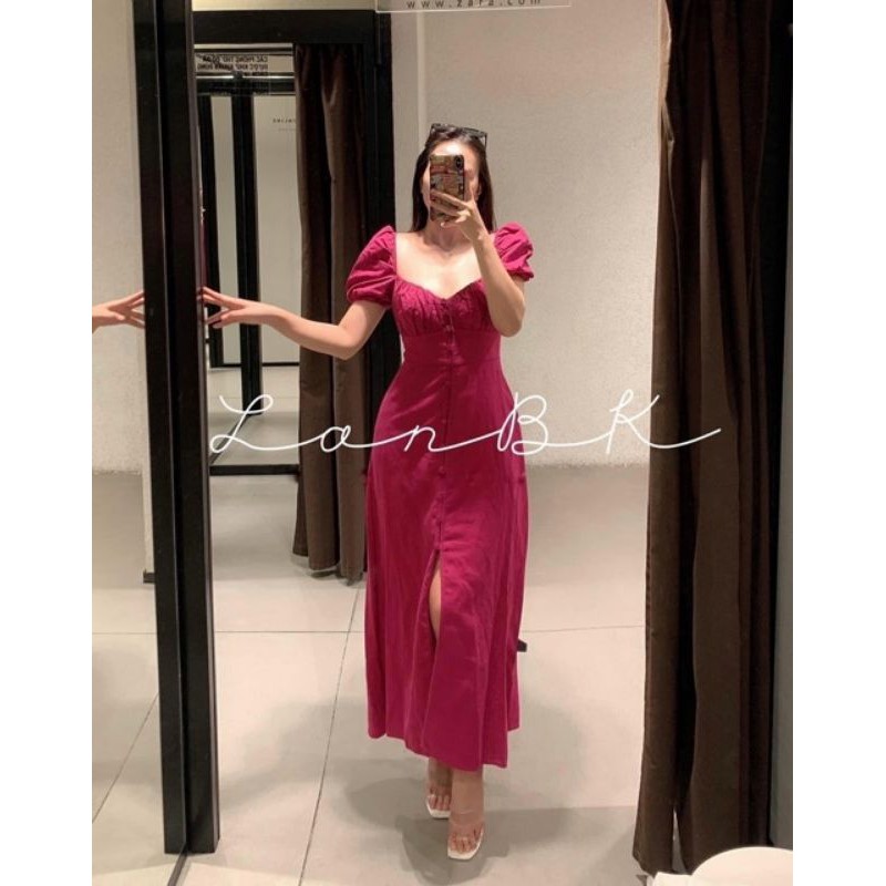 (HÀNG AUTH ) VÁY ZARA MAXI HỒNG XUẤT | BigBuy360 - bigbuy360.vn