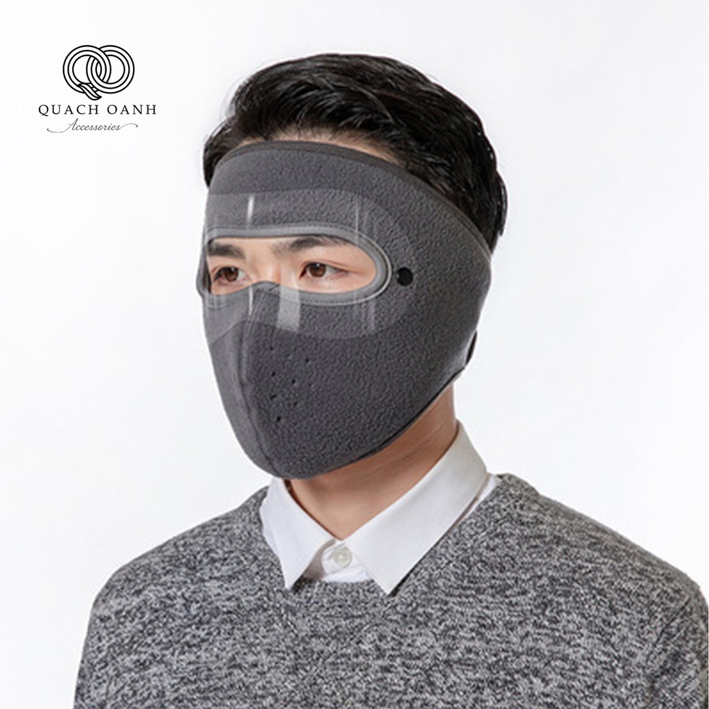 Khẩu trang ninja lót nỉ 2 lớp  KHTRA01