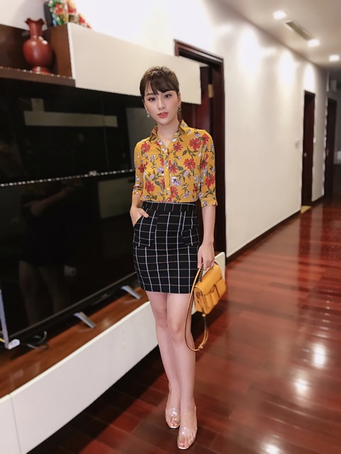 CHÂN VÁY DÁNG A CÓ 2 TÚI ( ảnh thật trải sàn - có video quay) | BigBuy360 - bigbuy360.vn