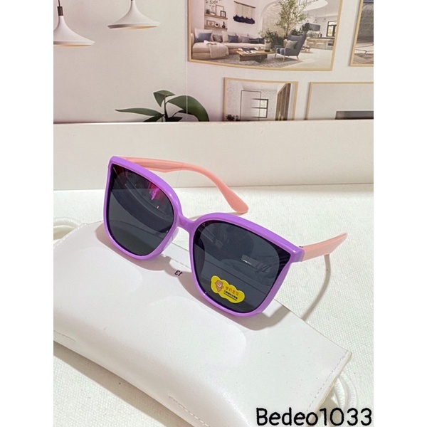 Kính mát cho be  chống UV400, thiết kế mắt tròn dễ đeo, màu sắc thời trang
