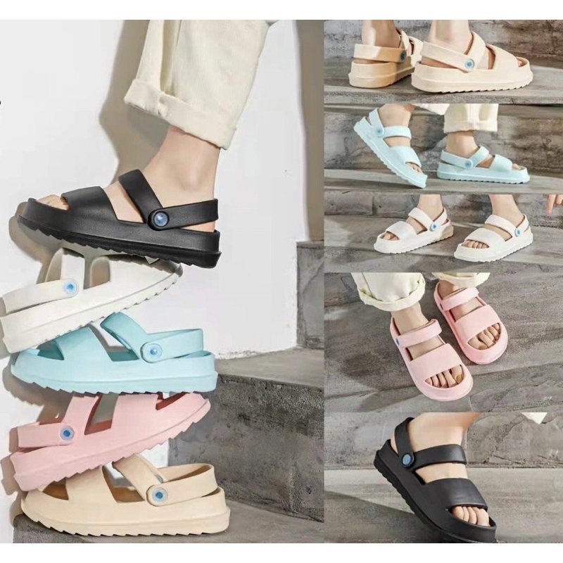 Giày sandal bánh mì 3 màu kèm ảnh thật
