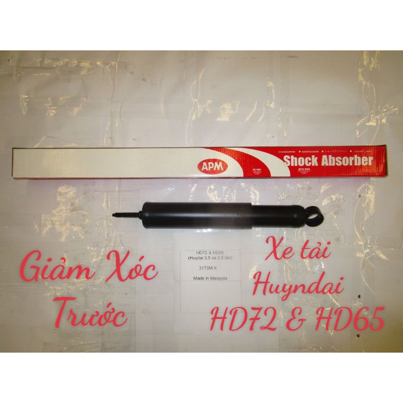 Giảm xóc trước xe tải Huyndai HD72 & HD65 (3.5tấn và 2.5tấn).APM - Malaysia(3173M-X) không có cao su