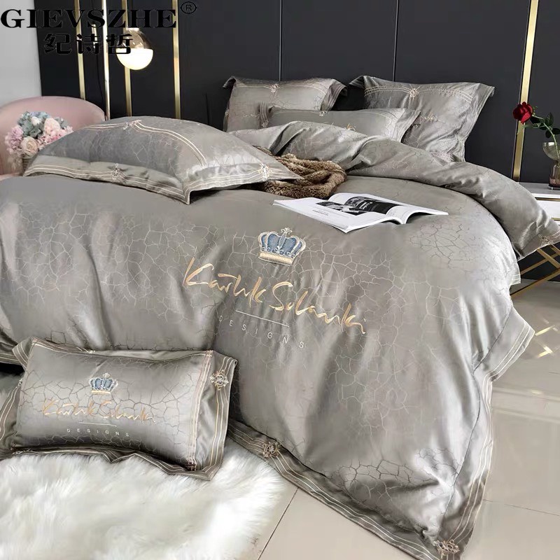 Chăn Ga Lụa Sateens Thêu Royal Vương Giả  Mới Nhất