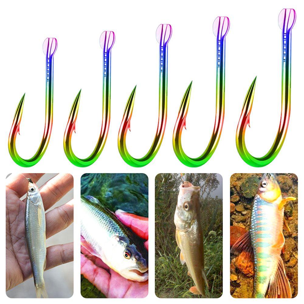 Myrongvn 30 Cái Móc Câu Cá 1-5# Hộp Đựng Dụng Cụ Câu Cá Bằng Thép Vonfram Chất Lượng Cao