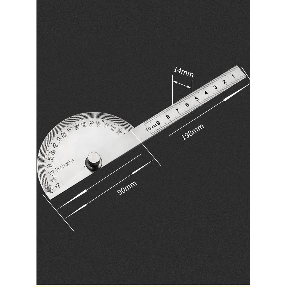 Thước đo góc bằng thép không rỉ
