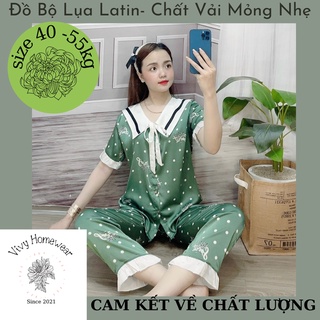 Đồ Bộ Pijama Xanh Bi - Phong Cách Tiểu Thư