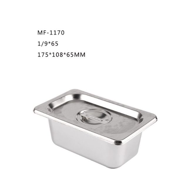 Khay đựng topping inox 1/9 0.6L