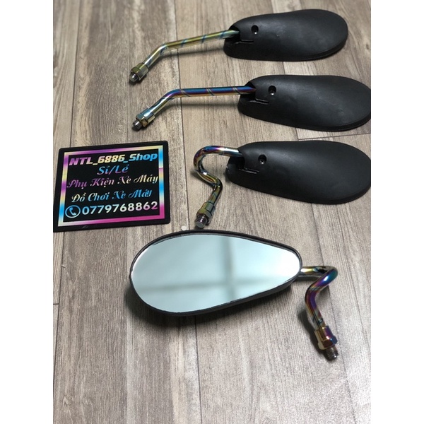 Gương giọt nước chân xi titan