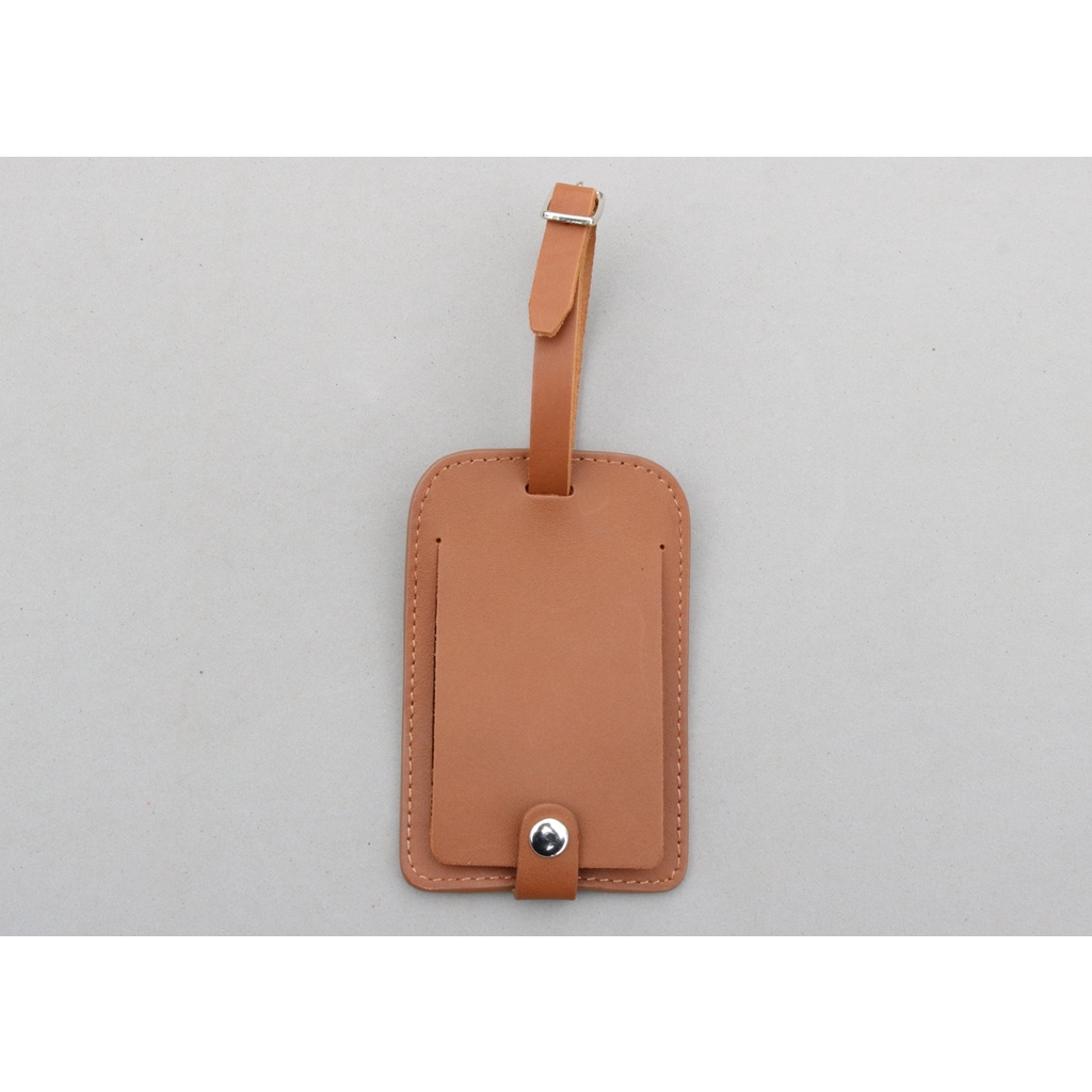 Thẻ Treo Hành Lí/ Luggage Tag Da Bò Có Dây Gài Có Nút Bóp Thương Hiệu GIPSY