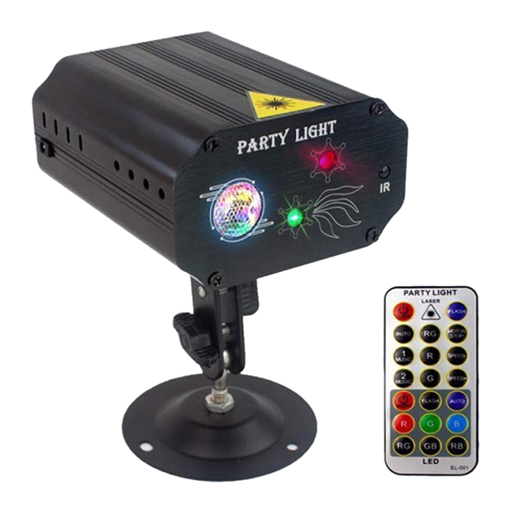 Đèn laser mini điều khiển bằng giọng nói cho phòng DJ tiện dụng