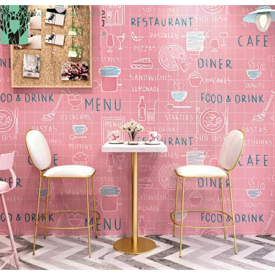 Decal giấy dán tường ô chữ cá tính khổ 60cm keo sẵn bóc dán