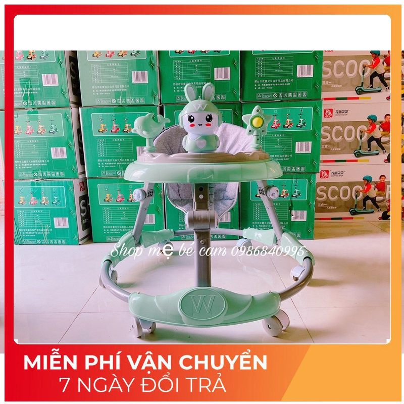 Xe tròn tập đi, xe tập đi cho bé THAY ĐỔI ĐỘ CAO - HÀNG CHÍNH HÃNG ( bảo hành 12 tháng)