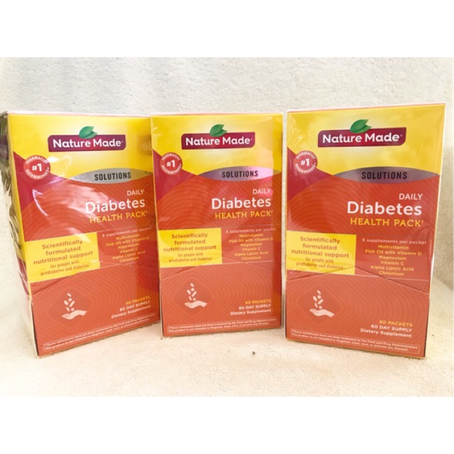 Điều Hòa Tiểu Đường Nature Made Diabete Health Pack 60 Gói