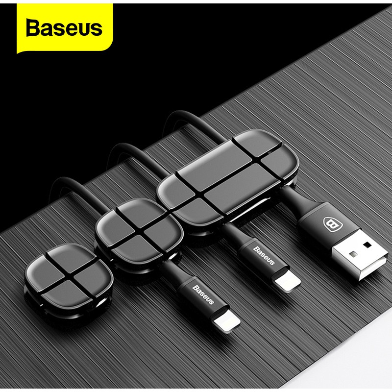 Dụng cụ sắp xếp cố định dây Baseus bằng silicone | BigBuy360 - bigbuy360.vn