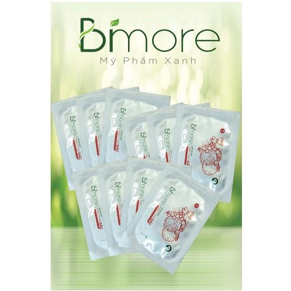 Combo 10 Mặt nạ Cotton Gấc Bimore cấp ẩm sáng da đều màu se khít lỗ chân lông_Set 10 cái