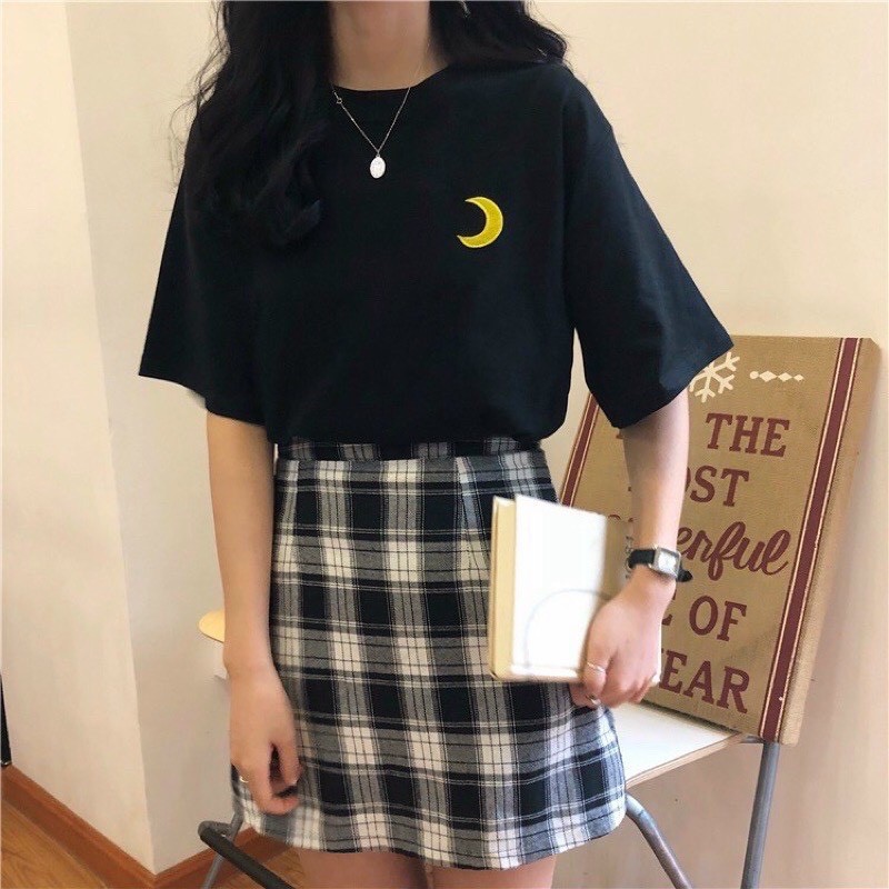 Áo Thun Unisex Nam Nữ Form Rộng Tay Lỡ THÊU LOGO THỜI TIẾT