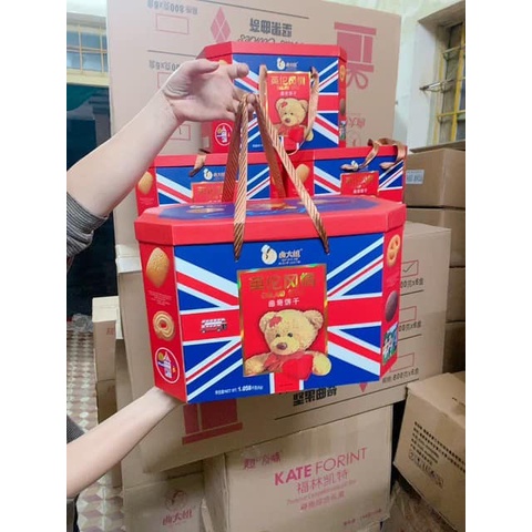 Bánh Hộp Tết Bánh tết Bánh quy Gấu Dalisa 2022