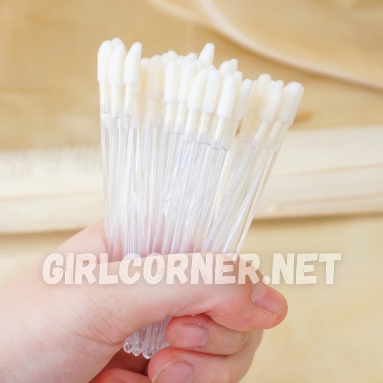 Set 50 Bông Tăm - Đầu Cọ Sạch Tán Son / Che Khuyết điểm