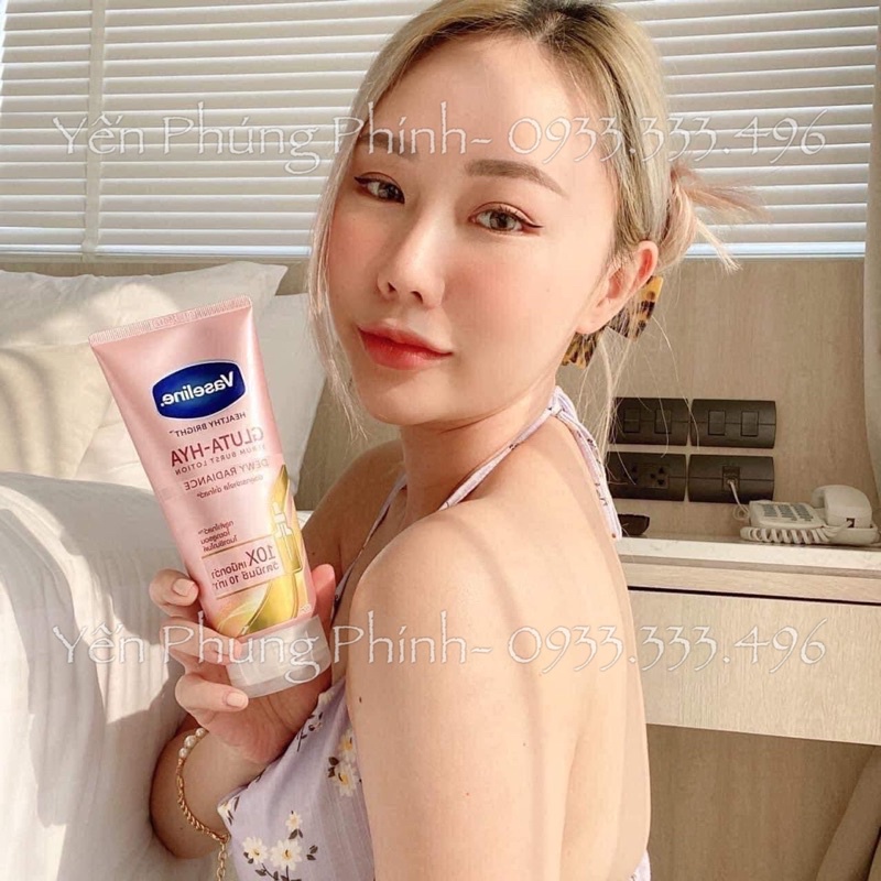 Sữa dưỡng thể lotion VASELINE 10X GLUTA - HYA NGÀY + ĐÊM