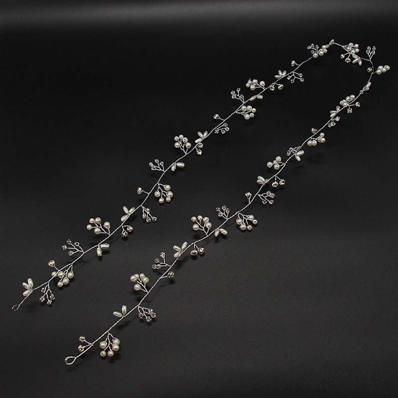Cài Tóc Đính Hạt Ngọc Trai Màu Bạc Dành Cho Nữ
