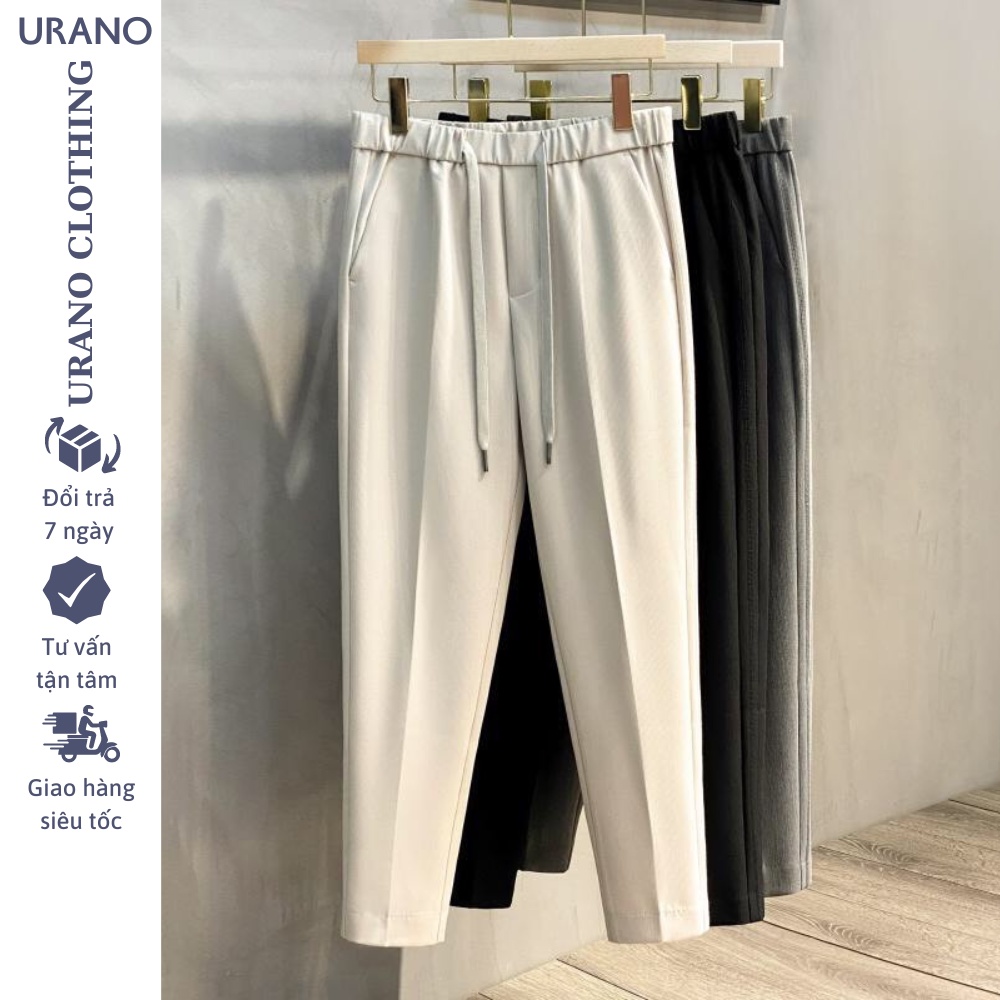 Quần âu nam Urano thiết kế cạp chun mới công sở hàn quốc dáng quần baggy dáng âu phong cách ulzzang