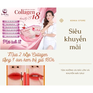 Collagen đẹp da chống lão hóa cấp ẩm, bột Collagen Thanh Mộc Hương hộp 30 gói