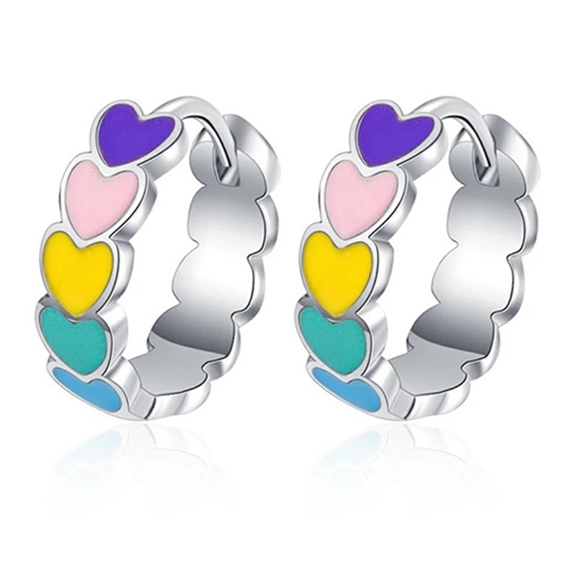 Tmdbyx Khuyên Tai Hình Trái Tim Bằng Nhựa Epoxy 925 Thời Trang Ngọt Ngào Cho Bạn Gái
