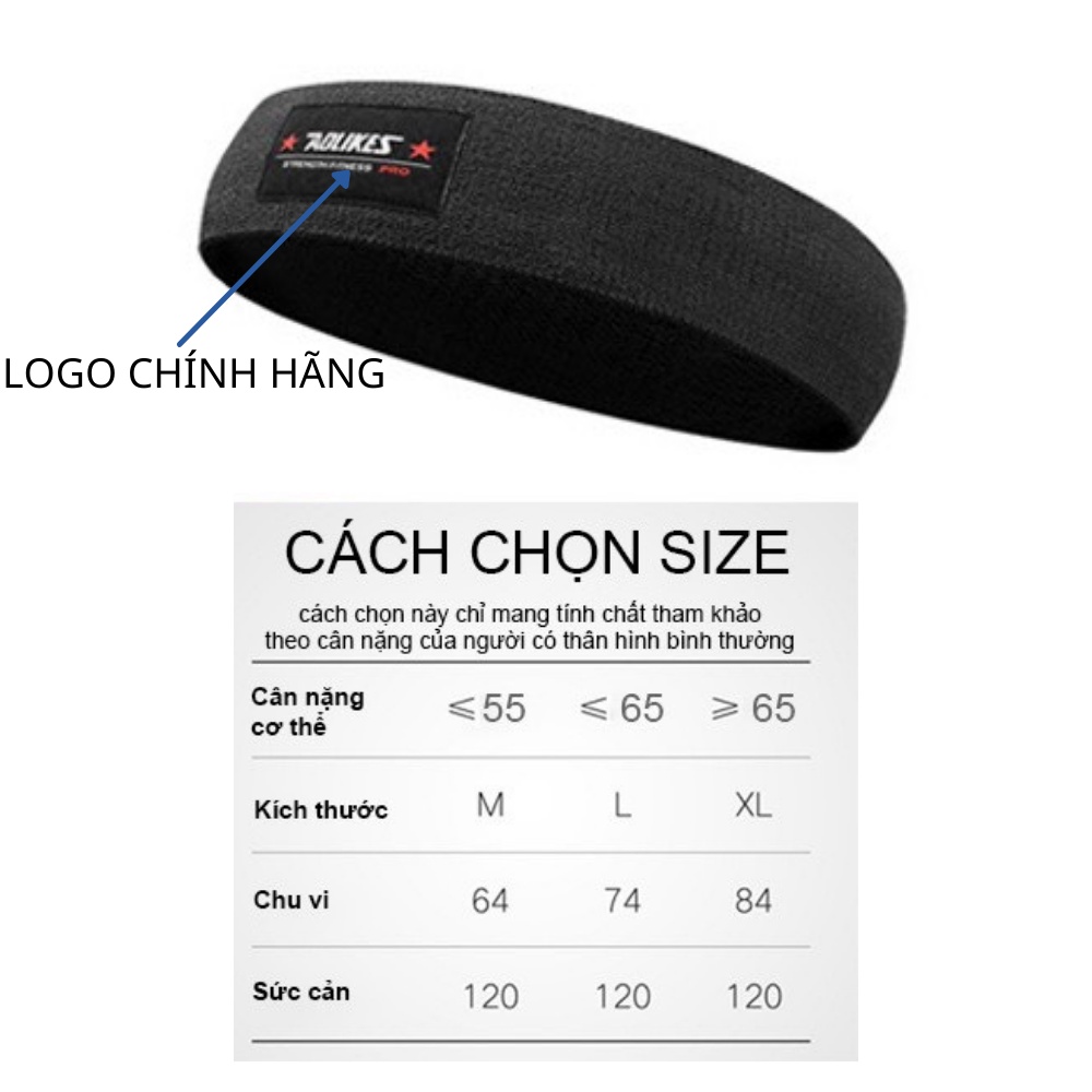 Dây Đàn Hồi Kháng Lực Tập Mông Powerband Chính Hãng AOLIKES AL3603