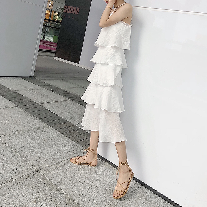 Đầm Midi Cotton Xếp Tầng Xinh Xắn Dành Cho Nữ | BigBuy360 - bigbuy360.vn