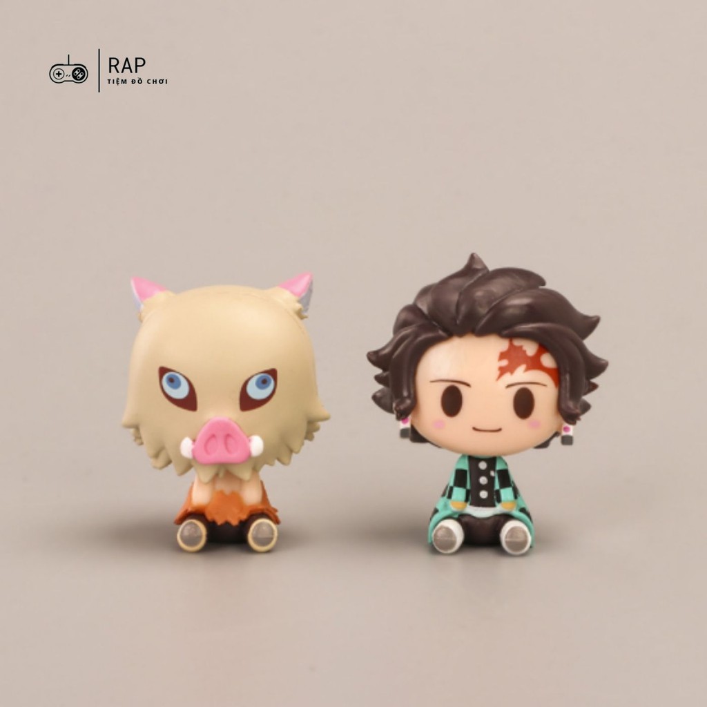 Set 4 mô hình chibi cosplay Thanh gươm diệt quỷ siêu đáng yêu