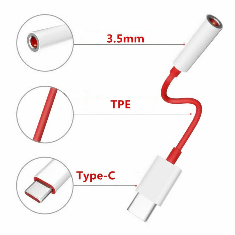 Type-C Dây kết nối âm thanh đầu cắm 3.5mm cho điện thoại phù hợp với Huawei Sumsang OnePlus