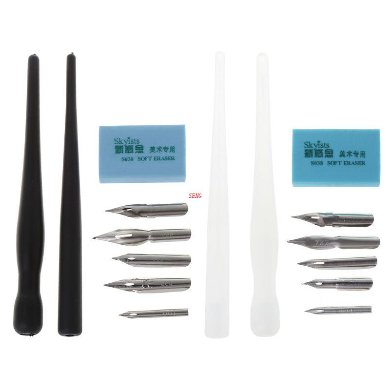 Seng Manga Dip Bộ Dụng Cụ Vẽ Truyện Tranh Thư Pháp + 5 Ngòi Thay Thế